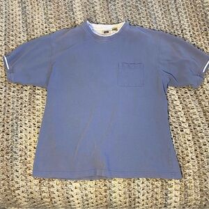 Haggar 100% Cotton Classic Blue Polo Shirt